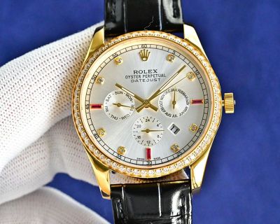 Rolex Datejust 9100 Movement Luminous Waterproof 50m 41mm Diamond Bezel Watch